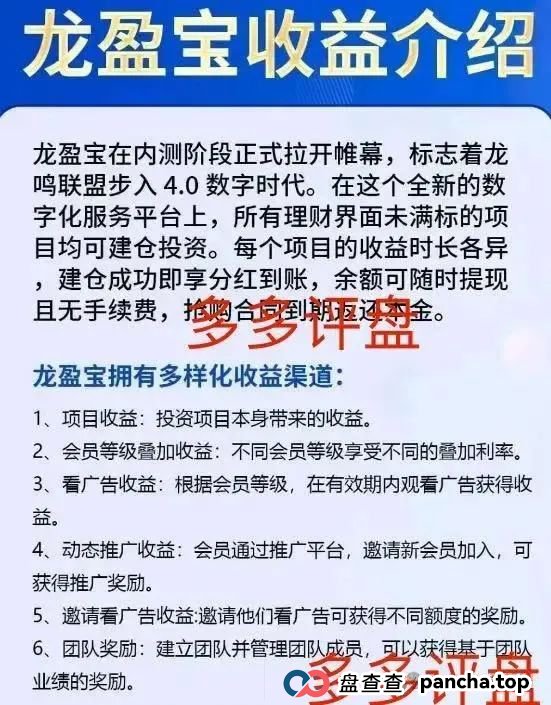 【龙鸣联盟】（龙盈宝）和某X嘉均为一个操盘手，且目前都已崩盘