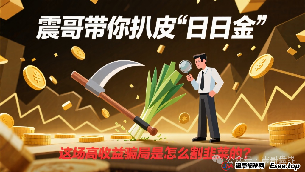 震哥带你扒皮“日日金”:这场高收益骗局是怎么割韭菜的? 震哥带你扒皮“日日金”:这场高收益骗局是怎么割韭菜的?