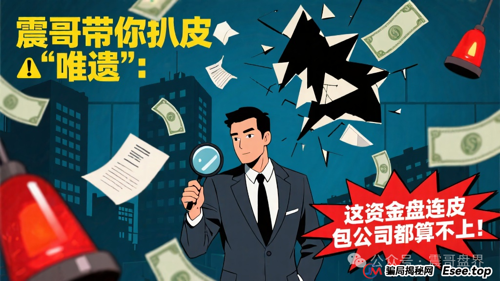 震哥带你扒皮“唯遗”：这资金盘连皮包公司都算不上！