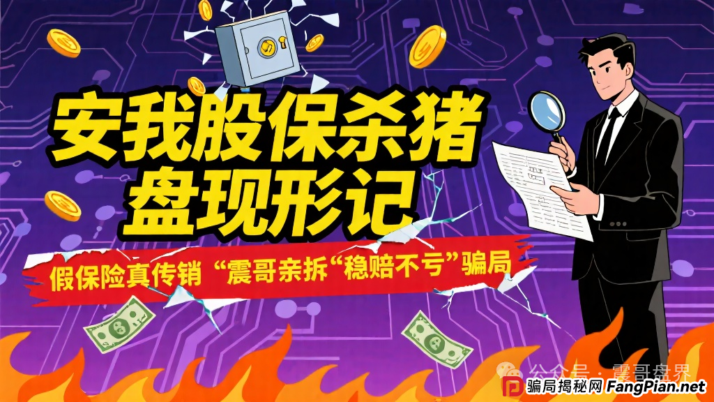 安我股保杀猪盘现形记：假保险真传销，震哥亲拆“稳赔不亏”骗局