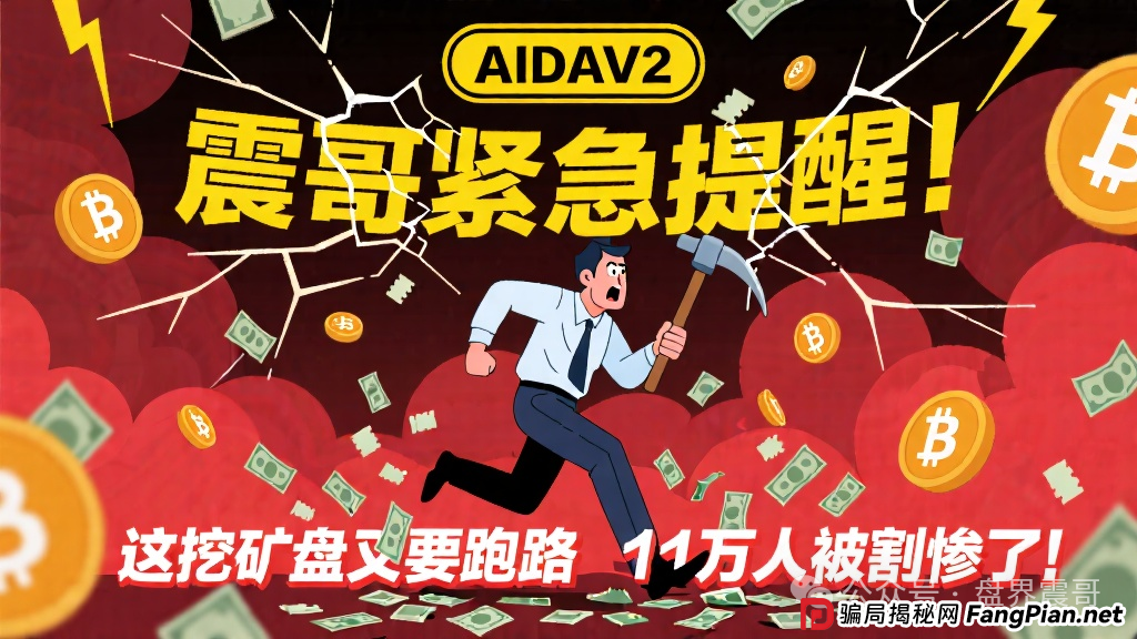 AIDAV2：操盘手圈钱过亿！这挖矿盘又要跑路，11万人即将被收割
