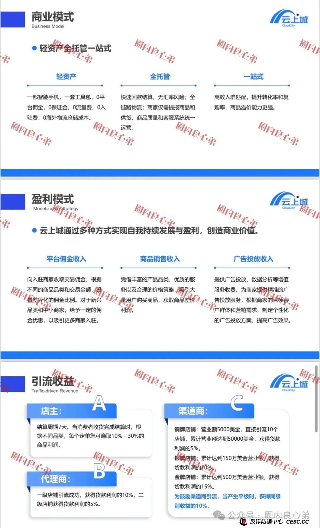 云上城TikTok跨境电商“暴富陷阱”全揭秘，涉嫌伪造背书双重骗局，继续投诉继续发，不向黑恶势力低头。