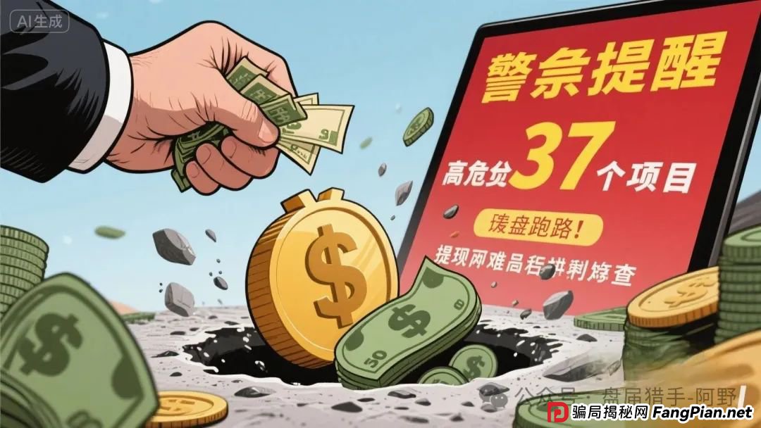 紧急提醒!17个高危项目骗局全揭秘:崩盘跑路、提现困难名单速查,别让血汗钱打水漂! 紧急提醒!17个高危项目骗局全揭秘:崩盘跑路、提现困难名单速查,别让血汗钱打水漂!