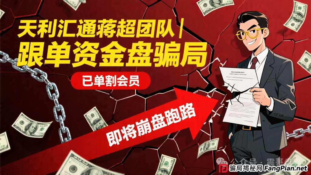 天利汇通蒋超团队跟单资金盘骗局,已经单割会员,即将崩盘跑路 天利汇通蒋超团队跟单资金盘骗局,已经单割会员,即将崩盘跑路