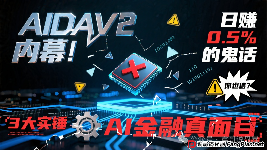 AIDAv2内幕!日赚0.5%的鬼话你也信?3大实锤"AI金融"真面目 AIDAv2内幕!日赚0.5%的鬼话你也信?3大实锤"AI金融"真面目