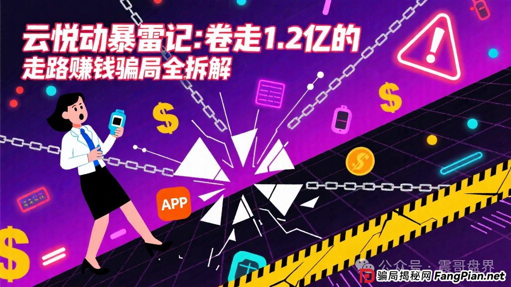 云悦动暴雷记:卷走1.2亿的走路赚钱骗局全拆解