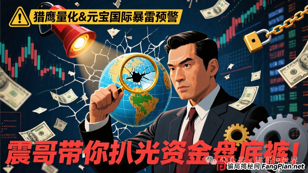 【猎鹰量化&amp;元宝国际暴雷预警】震哥带你扒光资金盘底裤！