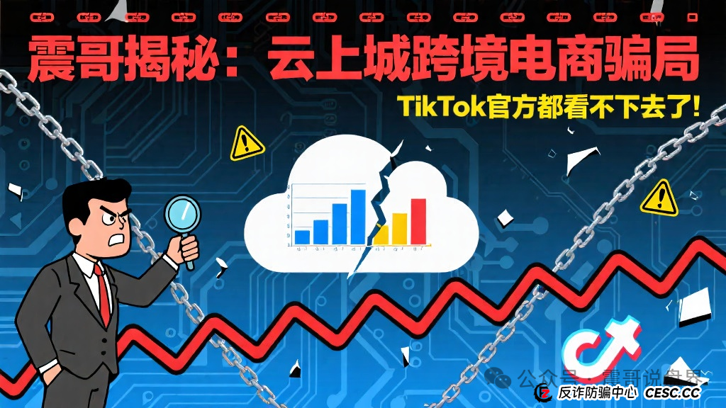 震哥揭秘：云上城跨境电商骗局，TikTok官方都看不下去了！