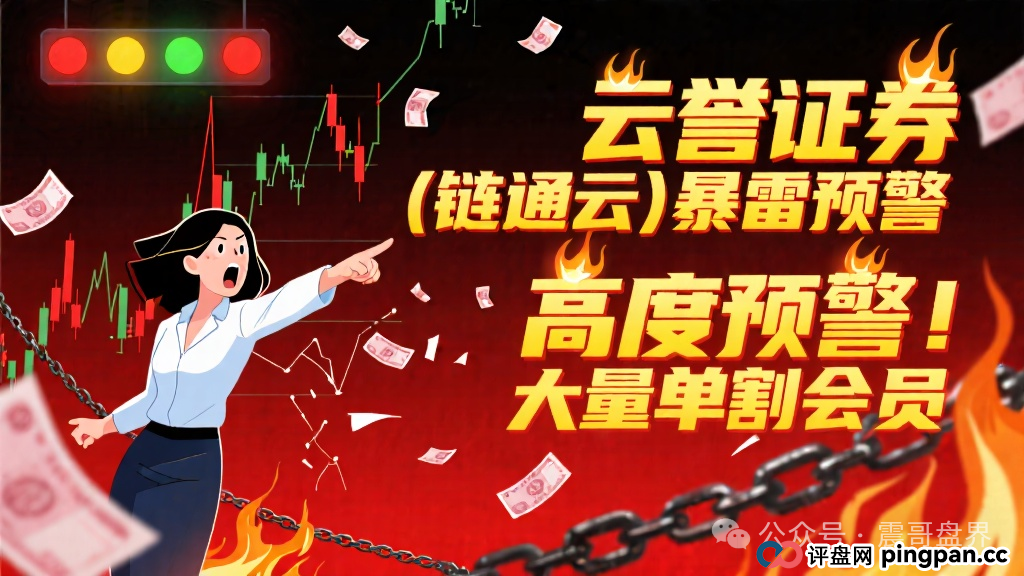 云誉证券（链通云）暴雷预警，高度预警，大量单割会员