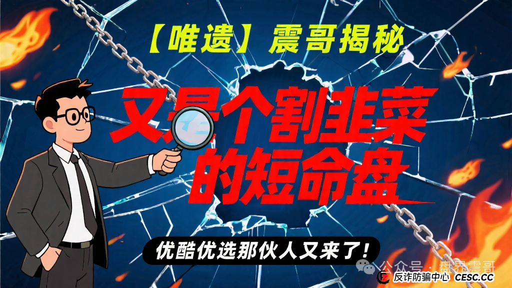 【唯遗】震哥揭秘:又是个割韭菜的短命盘,优酷优选那伙人又来了! 【唯遗】震哥揭秘:又是个割韭菜的短命盘,优酷优选那伙人又来了!