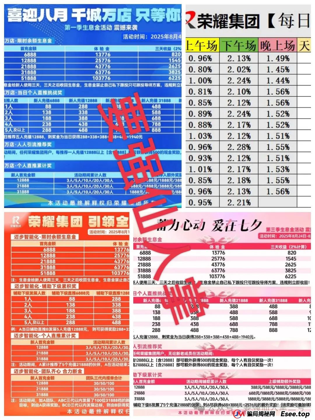 警惕！“荣耀集团嘉悦国际”跟单类资金盘骗局，正在疯狂收割，还在参与的抓紧时间撤离！