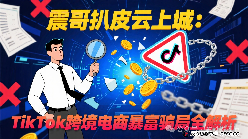 震哥扒皮云上城：TikTok跨境电商的暴富骗局全解析