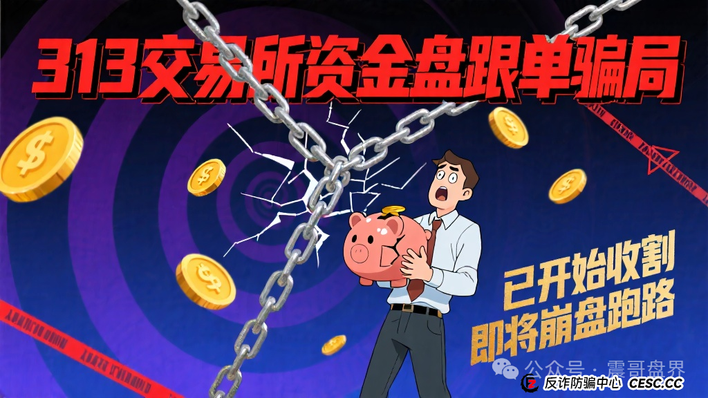 313交易所资金盘跟单骗局，已经开始单割会员，即将崩盘跑路