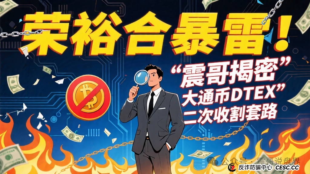 荣裕合暴雷！震哥带你扒皮“大通币DTEX”二次收割套路