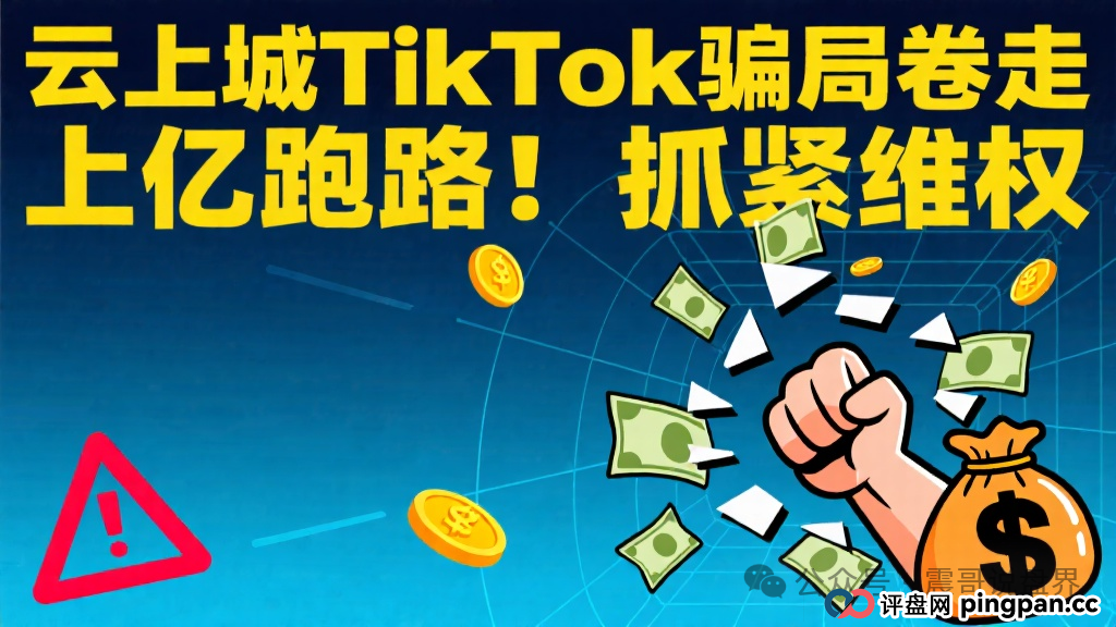 云上城TikTok骗局卷走上亿跑路！抓紧维权