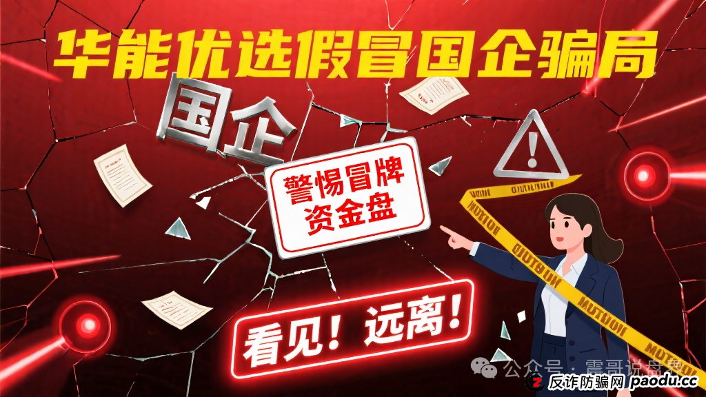 华能优选假冒国企骗局，警惕冒牌资金盘，看见远离