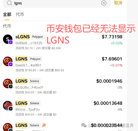 奥拉丁LGNS币遭币安、gate集体下架,数百亿资金盘恐一夜崩塌! 奥拉丁LGNS币遭币安、gate集体下架,数百亿资金盘恐一夜崩塌!