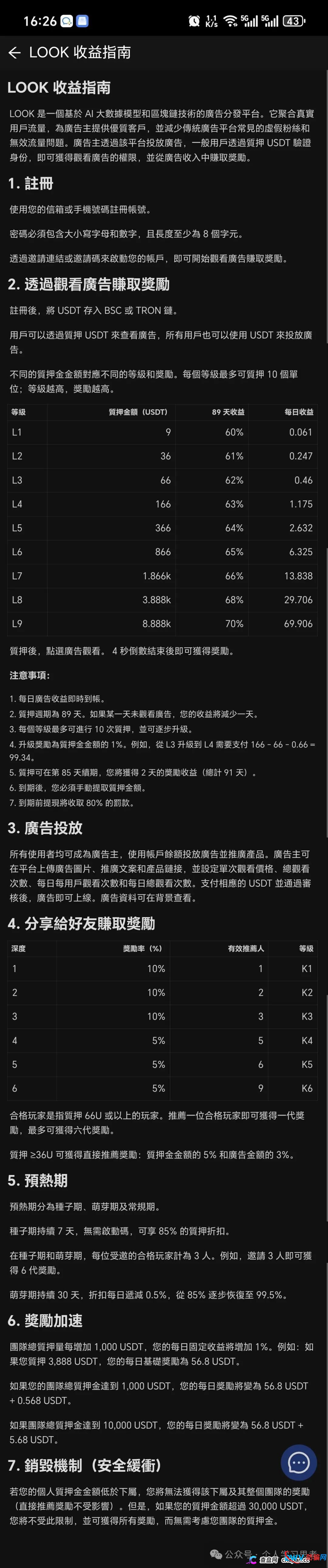 89天收益60%、年化超240%!LOOK高息锁仓背后的崩盘算术(2) 89天收益60%、年化超240%!LOOK高息锁仓背后的崩盘算术(2)