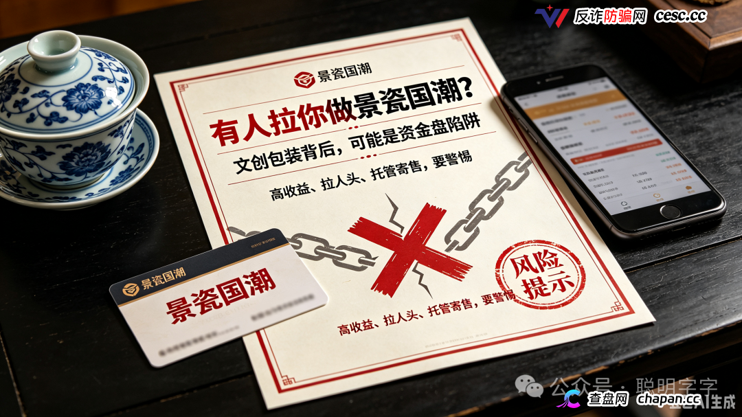 紧急预警|“景瓷国潮”:正主声明从未授权,月收益30%靠新钱填旧账,国潮外衣下是典型资金盘(1) 紧急预警|“景瓷国潮”:正主声明从未授权,月收益30%靠新钱填旧账,国潮外衣下是典型资金盘(1)